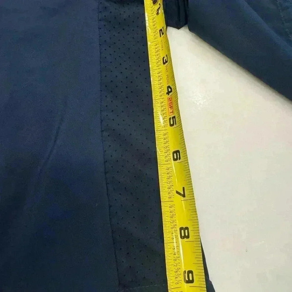 Nike men’s Dri fit shorts navy, lined, side & zip pockets sz medium - Picture 12 of 14